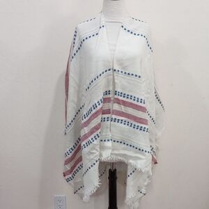 Pendleton Wool Blend Striped Shawl, OS